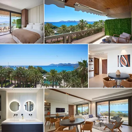 La Reale 2 Beds Croisette Beaches Sea View Parking Free Cannes